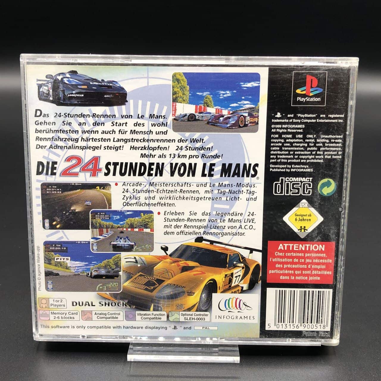 PS1 Die 24 Stunden von Le Mans (ohne Anleitung) (Sehr gut) Sony PlayStation 1