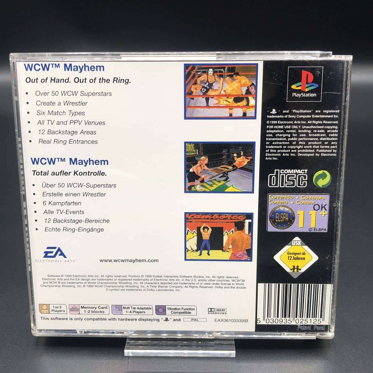 PS1 WCW Mayhem (Classics) (Komplett) (Sehr gut) Sony PlayStation 1
