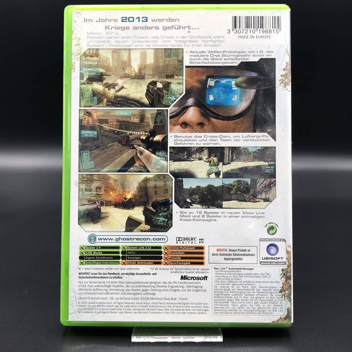XBC Tom Clancy's Ghost Recon: Advanced Warfighter (Komplett) (Gut) Microsoft Xbox Classic