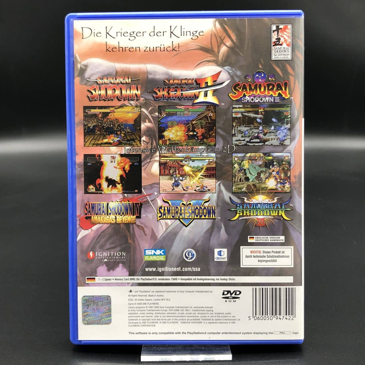 PS2 Samurai Shodown Anthology (Komplett) (Sehr gut) Sony PlayStation 2
