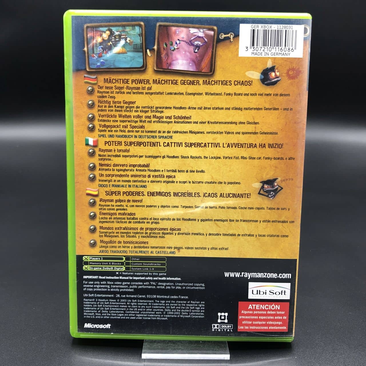 XBC Rayman 3: Hoodlum Havoc (Komplett) (Gut) Microsoft Xbox Classic