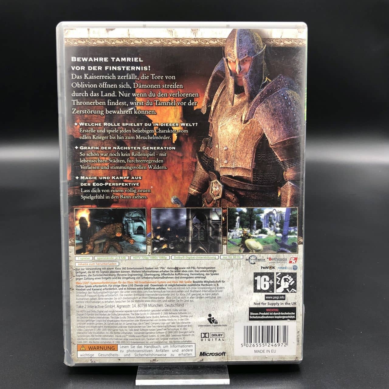 The Elder Scrolls IV: Oblivion (Classics) (Komplett) (Gut) XBOX 360