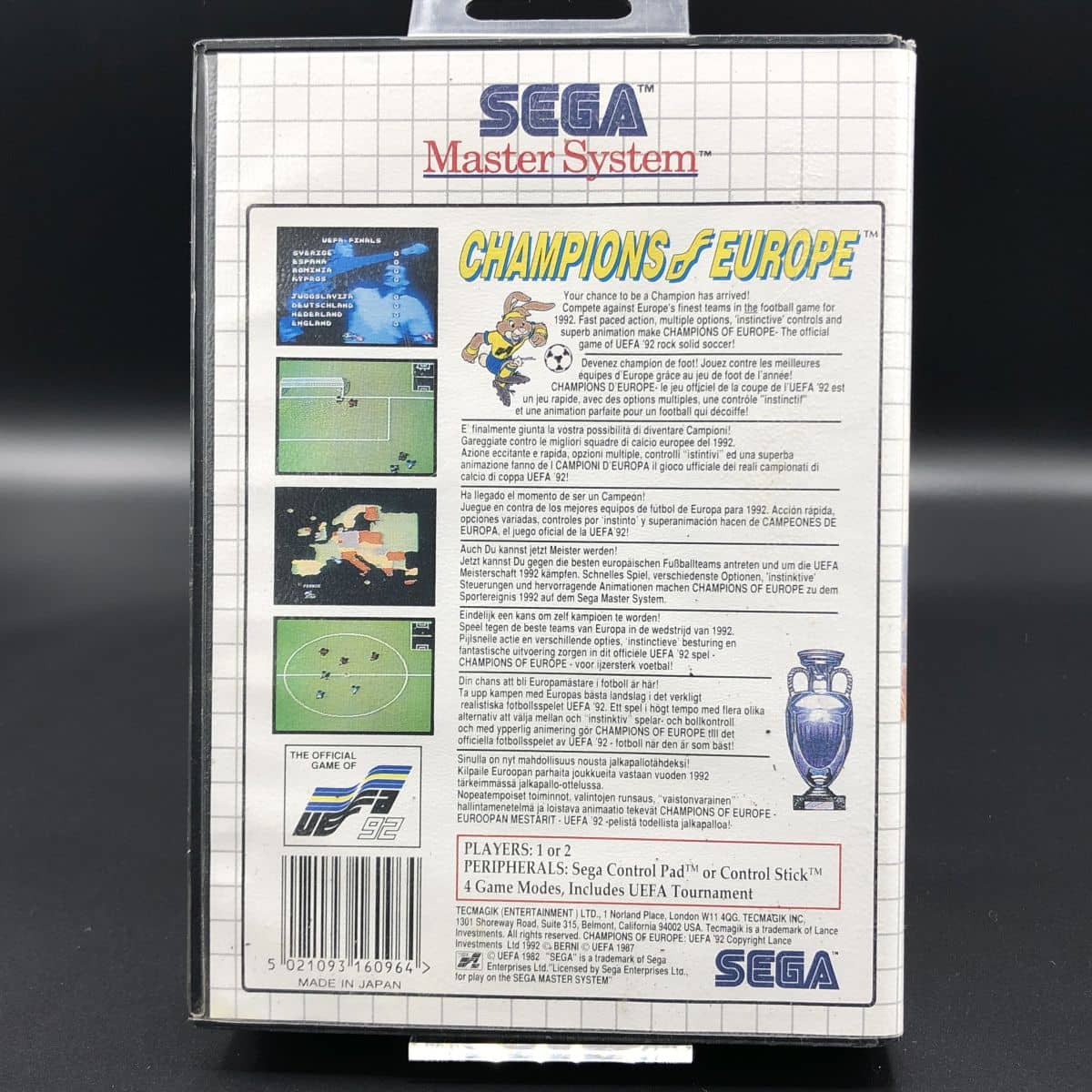 Champions of Europe (ohne Anleitung) (Gebrauchsspuren) Sega Master System