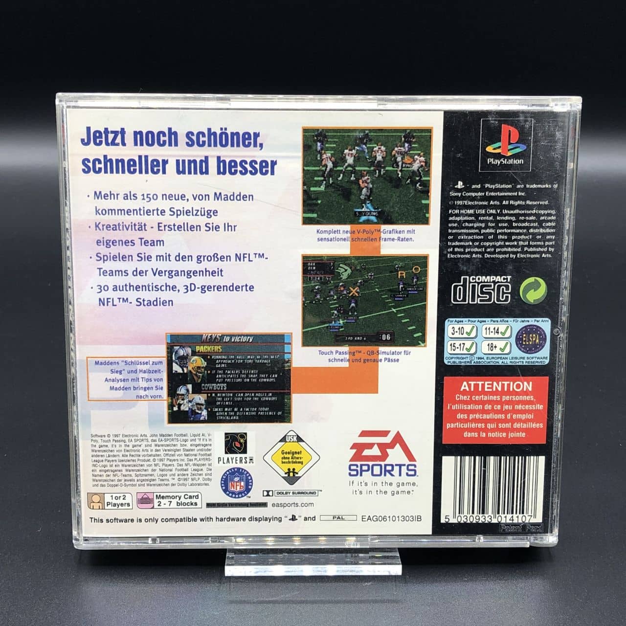 PS1 Madden 98 (Komplett) (Sehr gut) Sony PlayStation 1