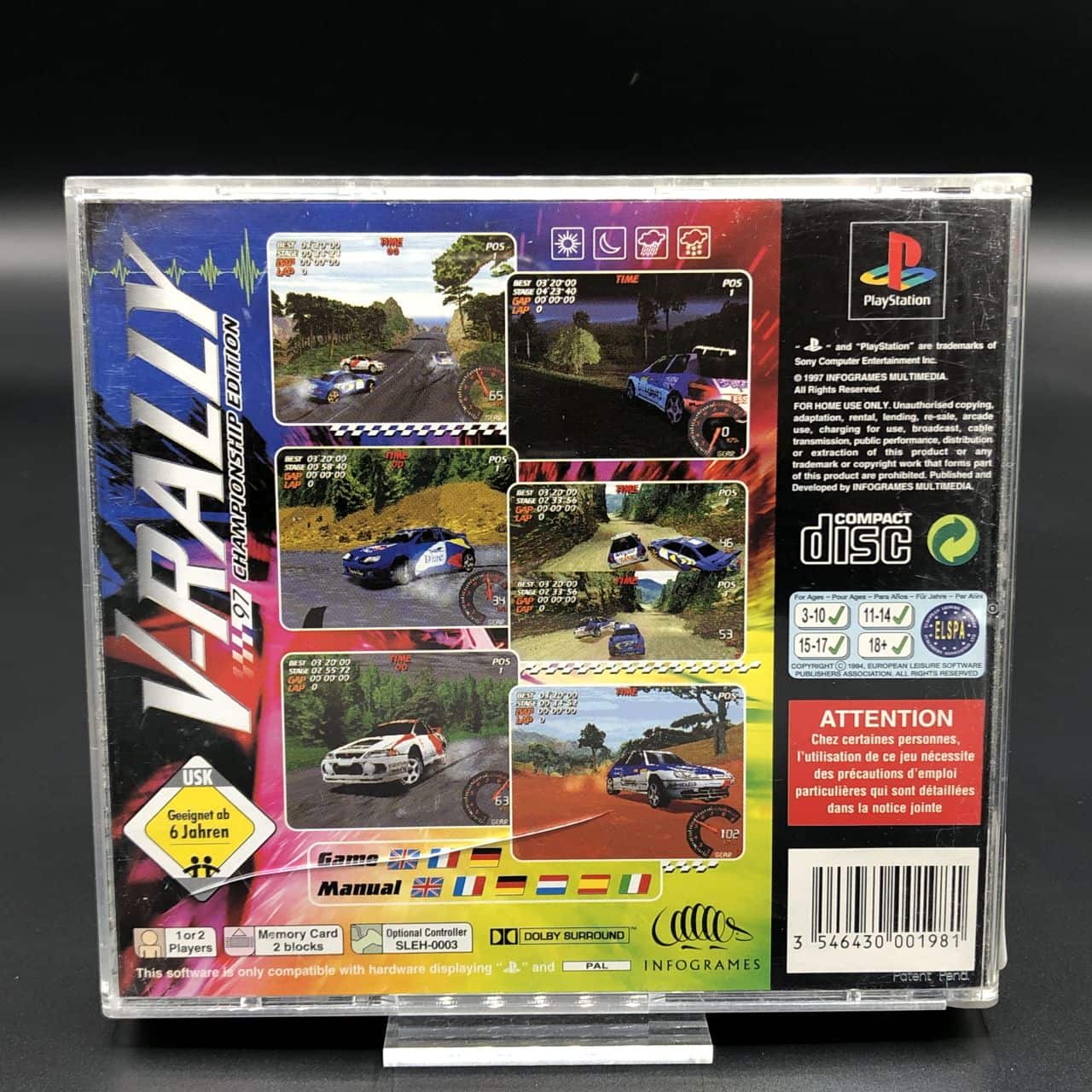 PS1 V-Rally (Komplett) (Gut) Sony PlayStation 1