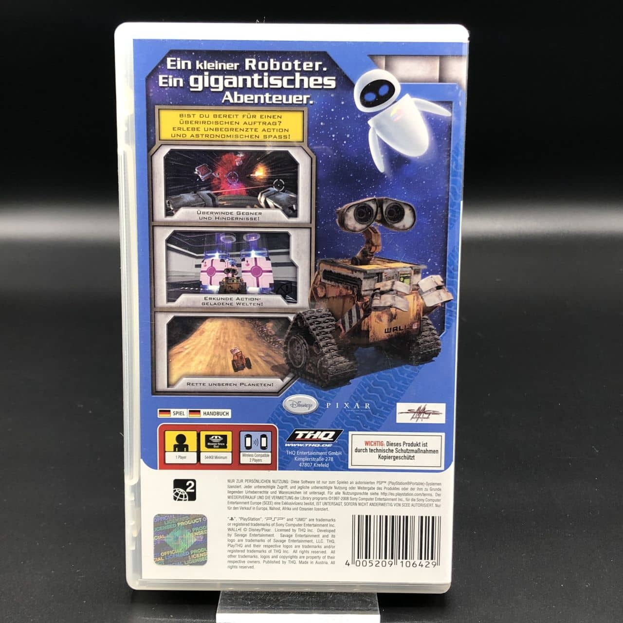 PSP Disneys WALL-E: Der Letzte räumt die Erde auf (Komplett) (Sehr gut) Sony PlayStation Portable