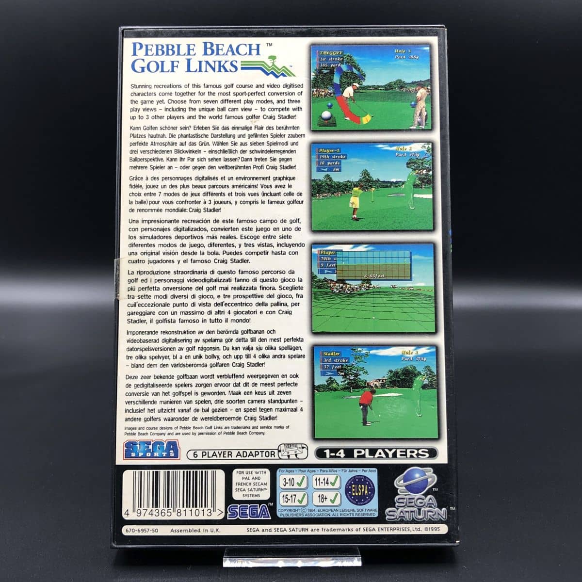 Pebble Beach Golf Links (Komplett) (Gut) Sega Saturn