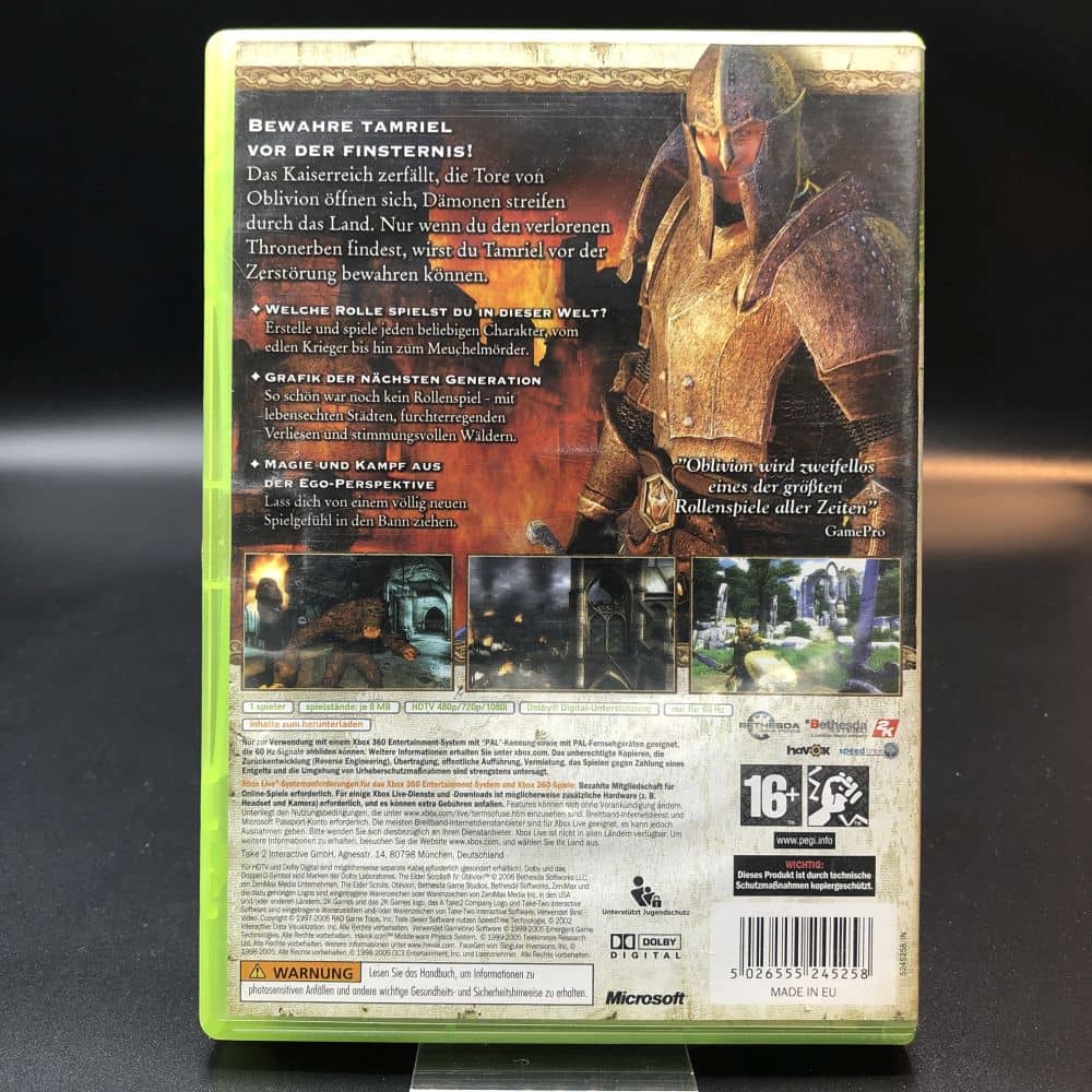 The Elder Scrolls IV: Oblivion (Komplett) (Gut) XBOX 360